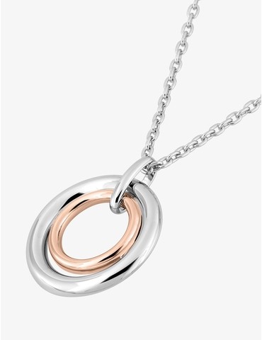 Collier bicolore argent 925...