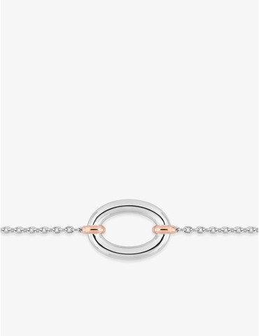 Bracelet bicolore argent...