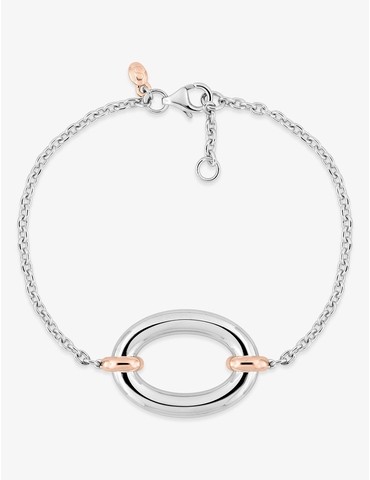 Bracelet bicolore argent...