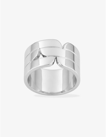 Bague motif contemporain...