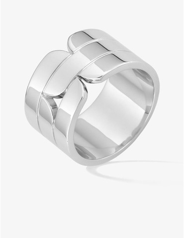 Bague motif contemporain...