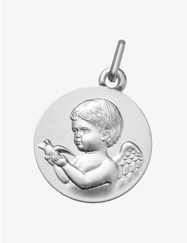 Médaille ange avec colombe...