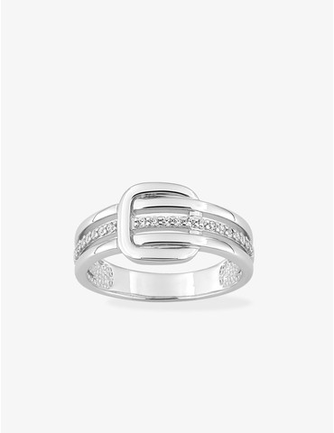 Bague en argent 925‰ rhodié...
