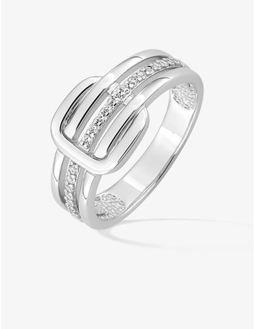 Bague en argent 925‰ rhodié...