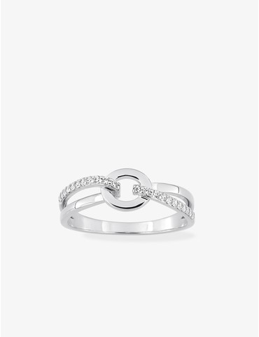Bague en argent 925‰ rhodié...