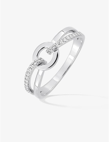 Bague en argent 925‰ rhodié...