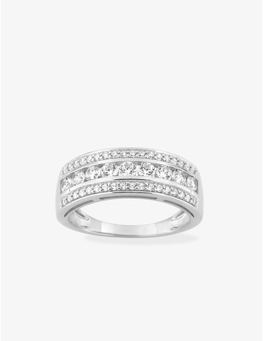 Bague en argent 925‰ rhodié...