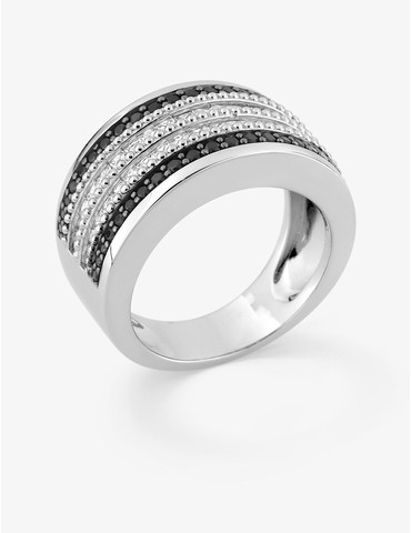 Bague en argent 925‰ rhodié...