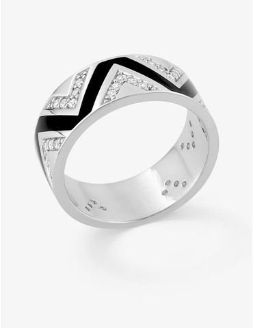 Bague en argent 925‰ rhodié...
