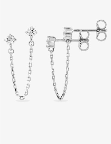 Boucles d'oreilles doubles...