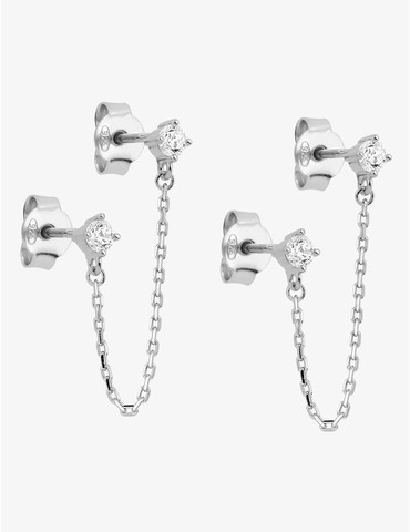 Boucles d'oreilles doubles...