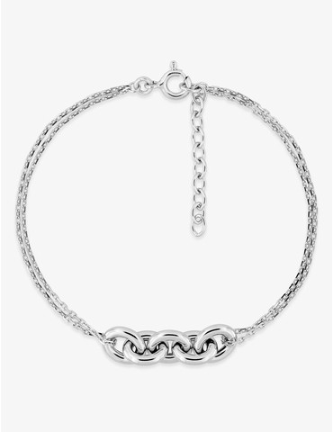 Bracelet chaîne en argent...