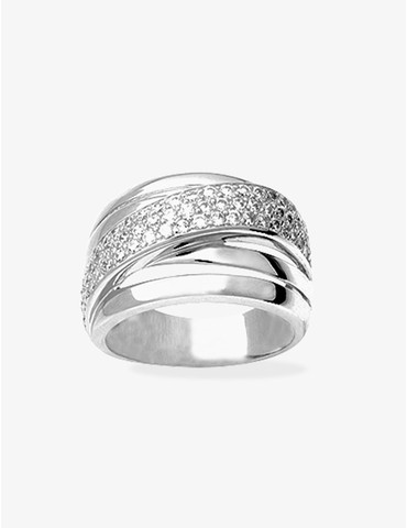 Bague argent 925 ‰ rhodié,...