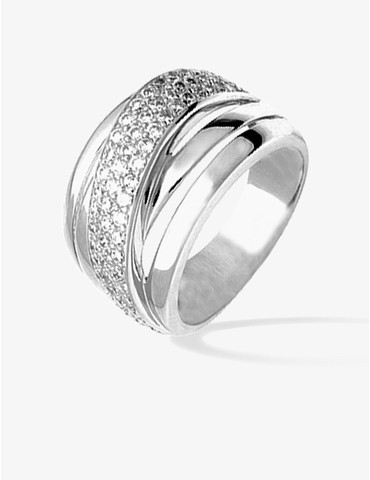 Bague argent 925 ‰ rhodié,...