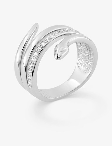 Bague serpent en argent 925...