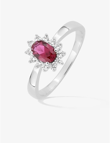 Bague argent 925 ‰ rhodié...