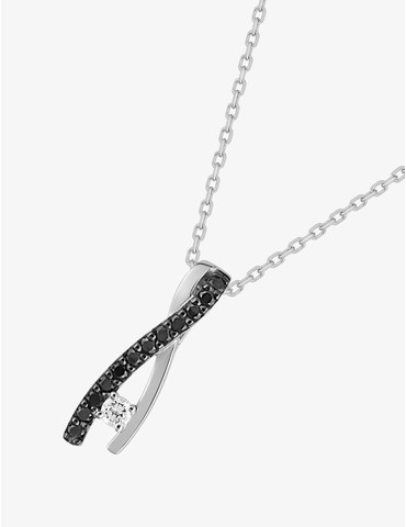 Collier argent 925 ‰ rhodié...