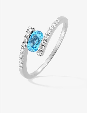 Bague argent 925 ‰ rhodié...