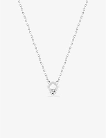 Collier cercle en argent...