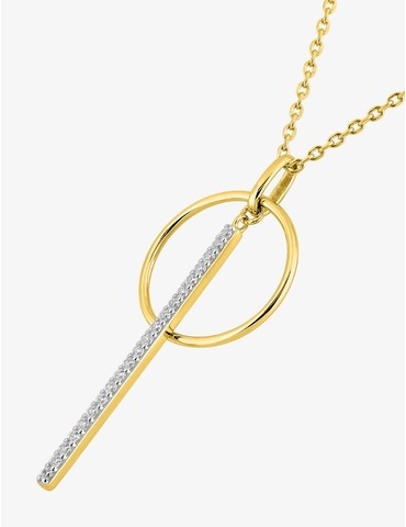Collier plaqué or oxyde de...