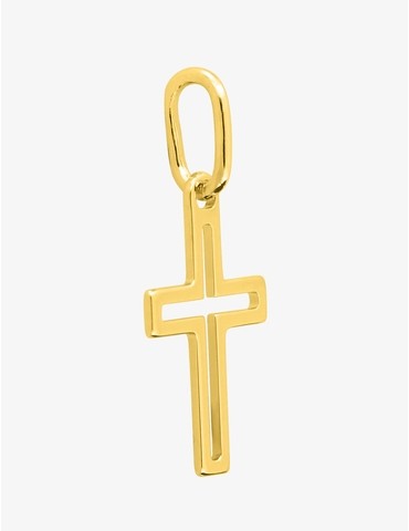 Pendentif croix plaqué or...