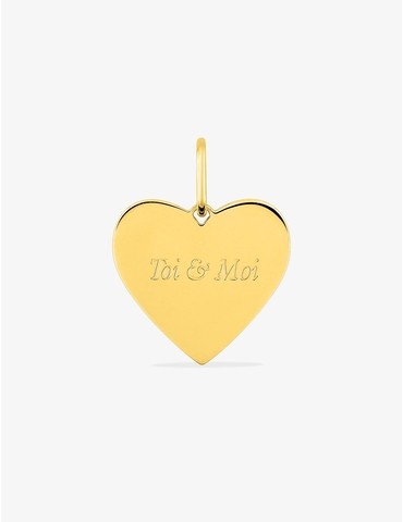 Pendentif cœur plaqué or...