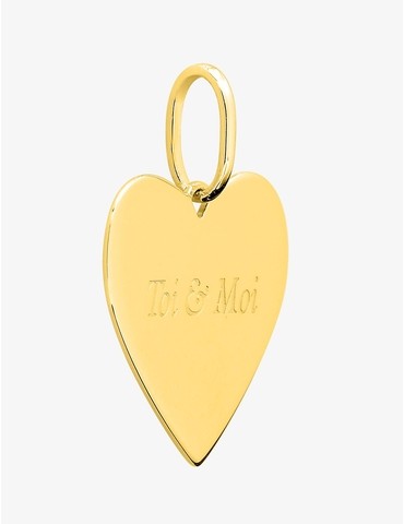 Pendentif cœur plaqué or...
