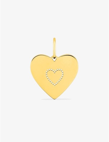 Pendentif cœur en plaqué or...