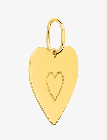 Pendentif cœur en plaqué or...