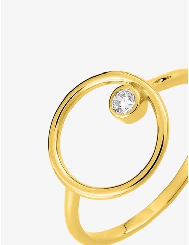 Bague anneau en plaqué or...