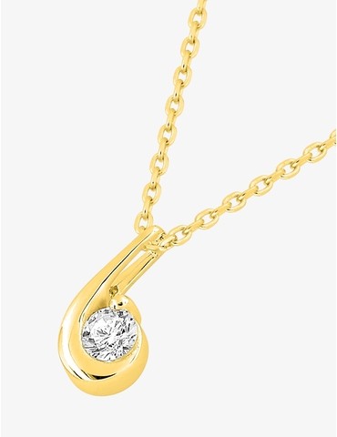 Collier virgule plaqué or...