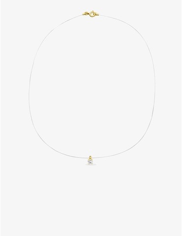 Collier fil nylon plaqué or...
