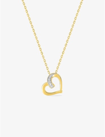 Collier chaîne forçat cœur...