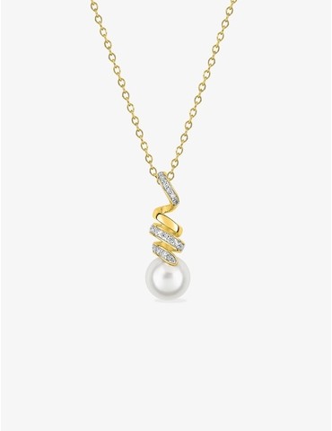 Collier serpentin plaqué...