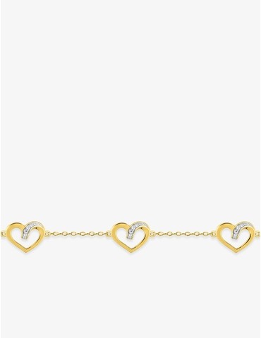Bracelet cœurs bicolores...