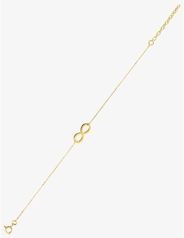 Bracelet infini plaqué or