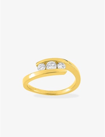 Bague trilogie oxydes de...