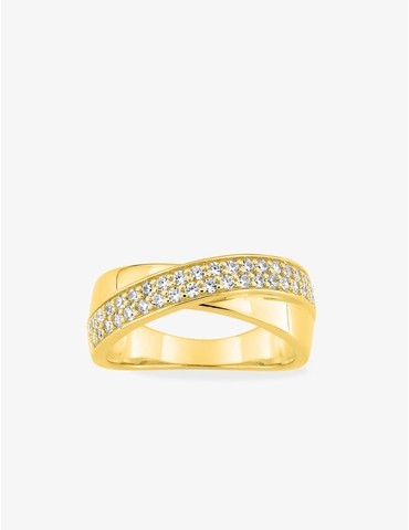 Bague anneaux 3 mm croisés...