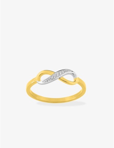 Bague infini bicolore...