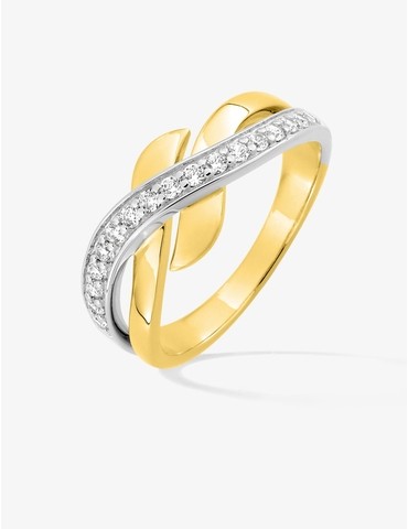 Bague anneaux croisés...