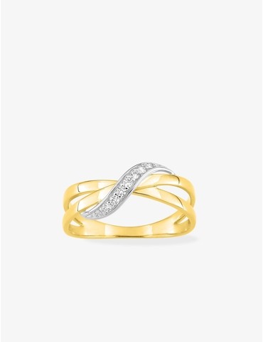Bague anneaux entrelacés...