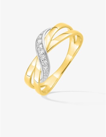 Bague anneaux entrelacés...