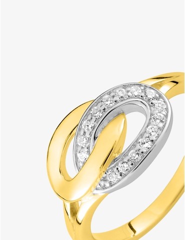 Bague ovales entremêlés...