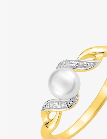 Bague fantaisie plaqué or,...