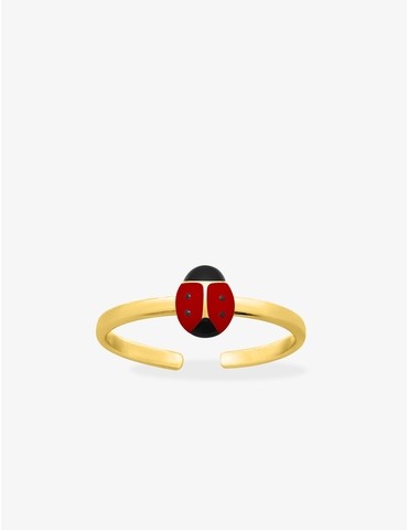 Bague coccinelle réglable...