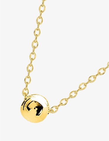 Collier plaqué or boule