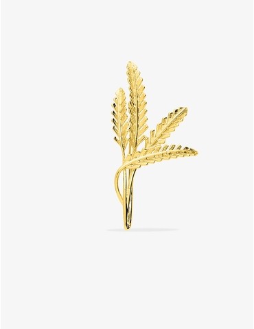 Broche épi de blé plaqué or