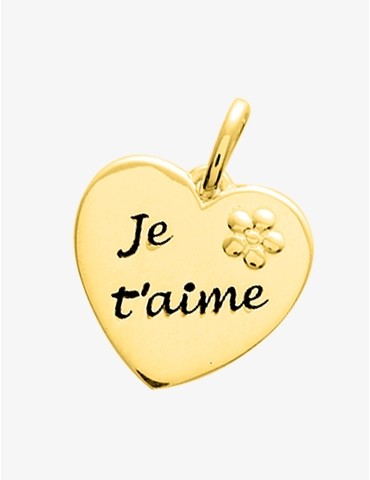 Pendentif cœur "je t'aime"...