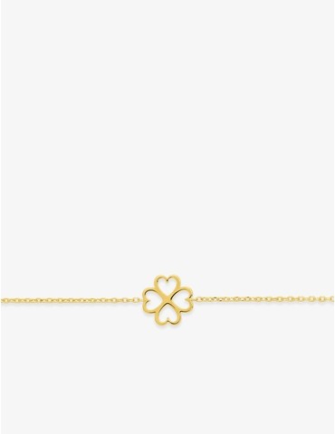Bracelet cœur trèfle en...