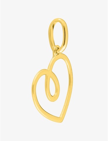 Pendentif cœur en plaqué or